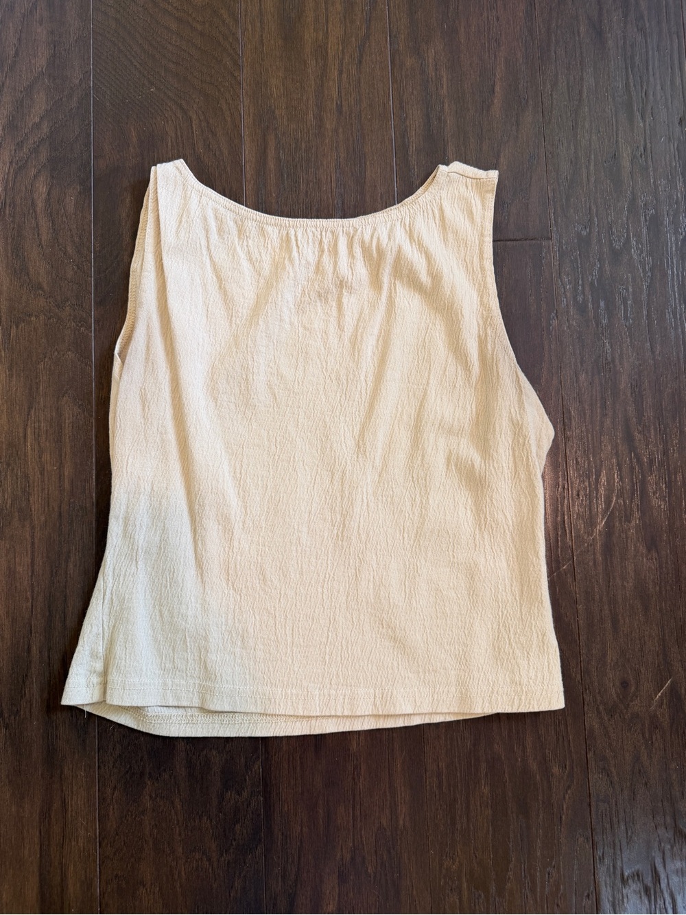 Everyday Cream Textured Tank Top